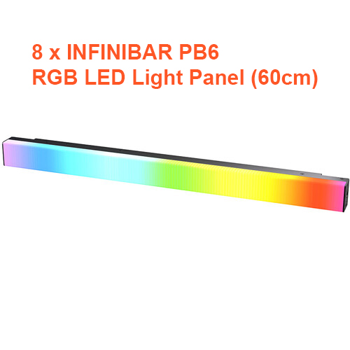 Aputure INFINIBAR PB6 RGB LED Light Panel (60cm) 8-Light Kit - 1